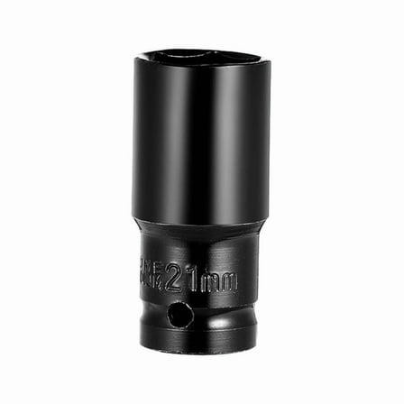 AOOOWER 21mm DeepHex Socket Tool Black Coated 1/2Inch Drive Metric Deep Impact Socket for Various Applications Quick Fastening