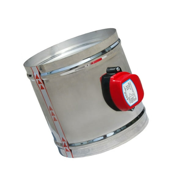 AOOOWER 220vAC Air Duct Motorized Damper Valves Adjustable Airflows Control Valves