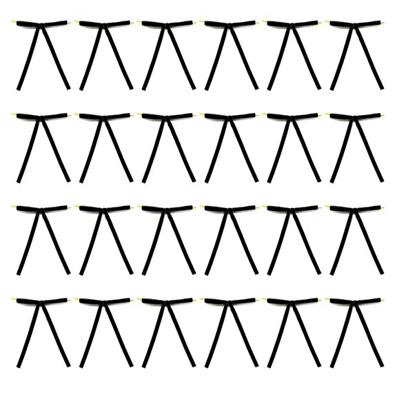 AOOOWER 24Pcs Flannel Bowknots Hanging Collection Luxurious Flannel Bowknot Suitable For Event Planners And DIY Craft Projects