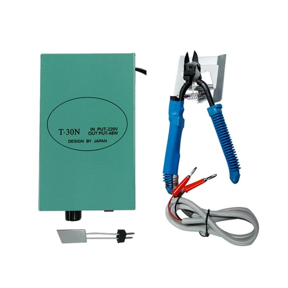 AOOOWER 24V Electric Heat Scissors Heat Nipper Side Cutter Side Cutting Pliers Diagonal Pliers with Power Supply HT200/HT180