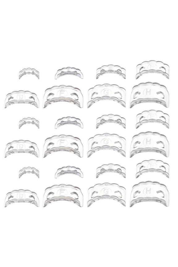 24pcs Transparents Ring Adjuster Comfortable Silicone Ring Insert Large Smaller