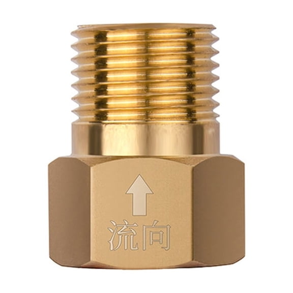 AOOOWER 2PCS 1/2 Inch Brass Backflow Preventer Valves Strong Corrosion Resistant Pipe Fitting Easy to Use for Water Systems