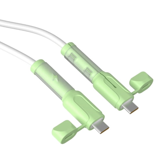 AOOOWER 2Pcs Charging Cable Protector Silicone Data Cable Protective Cover Cord Organizaion Storage Data Cable Winder For Phone