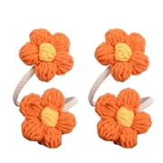 AOOOWER 2Pcs Curtain Tieback Flower Window Curtain Bind Holdback Buckles Clips Gift