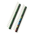 thumbnail image 1 of AOOOWER 2Pcs Male Pin Headers Set 20PIn Single Row Straight Pins with 2.54mm Spacing Colored Coding For Electronics, 1 of 7