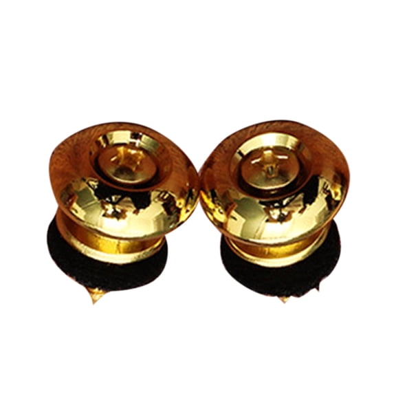 AOOOWER 2Pcs/pack Guitar Strap Buttons End Pins with Mounting Screws and Felts Cushions Metal Guitar Strap Locks Strap Buttons