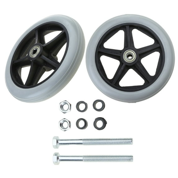 AOOOWER 2pcs 6" Wheelchair Casters Small Cart Rollers Chair Wheels Accessories