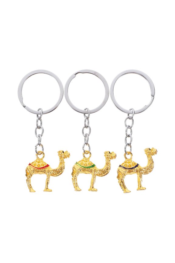 3 Pieces Portable Camels Shape Key Holders for Easy Carry and Security