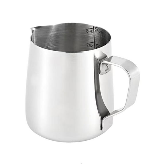 AOOOWER 304Stainless Steel Milk Pitcher Milk Steamer Cup Coffee Latte Art Cup Suitable for Easy Latte Art and Coffee Making