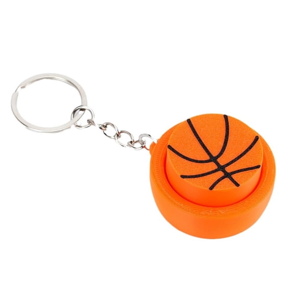AOOOWER 3D Printed Decompression Keychain Set With Basketball Baseball Football
