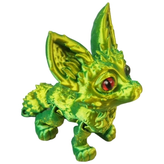 AOOOWER 3D Printed Foxes Realistic Hairless Foxes Figurines Statues Table Ornament Gift