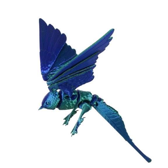 AOOOWER 3D Printed Swallow Realistic Swallow Figurines Statues Table Ornament Cute Articulated Fidgety Toy for Swallow Lovers