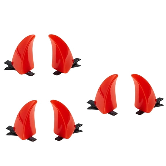AOOOWER 3Pairs Devil Horn Barrette Hair Styling Clip For Gothic Costume Event Gathering