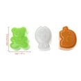 thumbnail image 1 of AOOOWER 3Pcs/Set Cute Sushi Rice Balls Mold Bear Elephant Fish Baking DIY Cooking Tools, 1 of 7