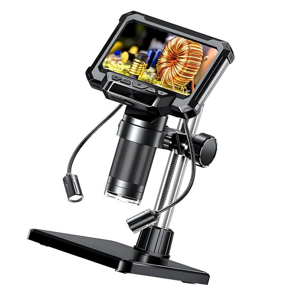 AOOOWER 4.3Inch High Clear Microscope with 1080P Recording Function 1800mAh Battery