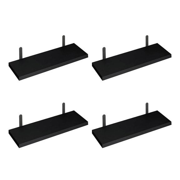 AOOOWER 4 Layer Wall Shelving Unit Space Efficient Storage Shelves Bucolic Design Multipurpose Storage Rack for Shower