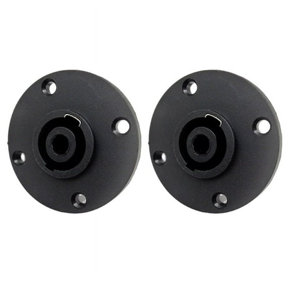 AOOOWER 4 Pole Round Female Panel Mount Socket Twist Lock Speaker Speakon Connector