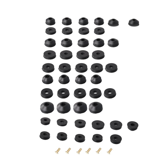 AOOOWER 48/58pcs Rubber Hose Washer Tap Sealing Rings Hose Rubber Shower Hose Washers Tap Connector Washers for Connecting