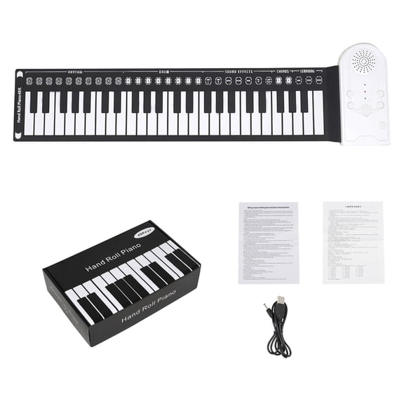 AOOOWER 49 Key Roll Up Piano Foldable Portable Electronic Piano for Beginner Kid