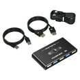 thumbnail image 1 of AOOOWER 4K60Hz HDTV Compatible KVM Switcher 4xUSB3.0 EasyTransition Between 2 Computers, 1 of 7