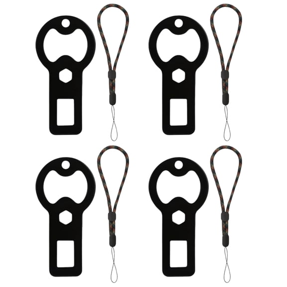 AOOOWER 4PCS Pocket Sized Pub Tool Keychains Sturdy Metal Openers With Secure Clip For Outdoors Adventure Daily Carry