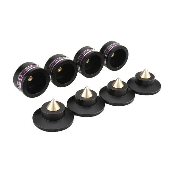 AOOOWER 4Pcs Aluminum Shockproof Spike Pads Isolation Stand for Audiocrast IF03S Speaker