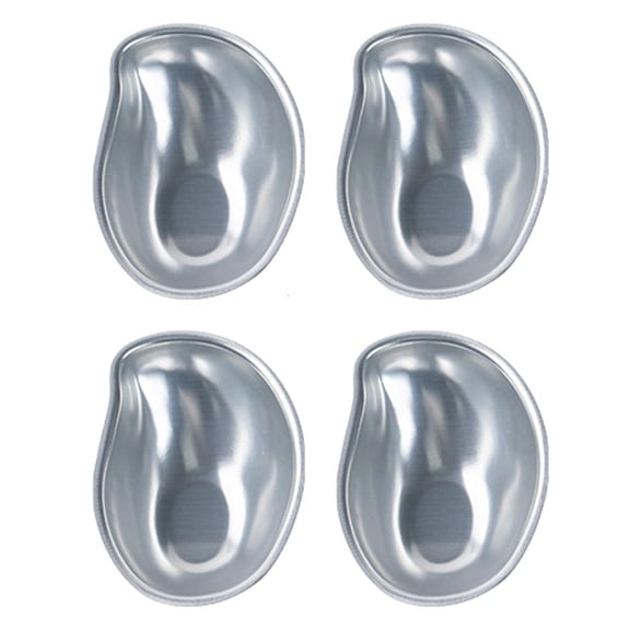 AOOOWER 4Pieces Creative Peach Shape Mochi Molds Nonstick Aluminum Alloy Baking Molds For Pastries Cake