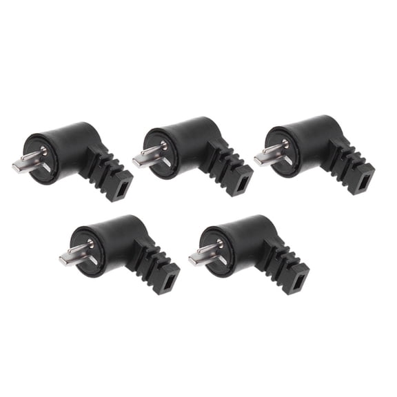 AOOOWER 5 Pcs 2 Pin Din Right Angle HiFi Speaker Plug Cable o Screw Solder Connector