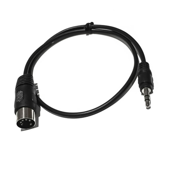 AOOOWER 5 Pin Din Male to 3.5mm TRS Cable Stereo Adapter Cord Stable Output 50CM