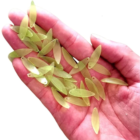 AOOOWER 50 Pcs Flower Beads Acrylic Flower Buds Craft Beads Color Print Tulips Beads Craft Supplies