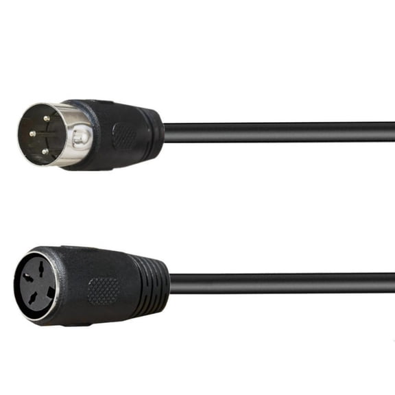 AOOOWER 50cm-500cm DIN 3 Pin Male Female Adapter Cord Power Cable For Sound Equipment