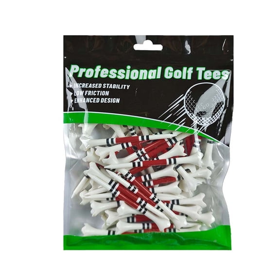 AOOOWER 50lots Golf Practice Tees Golf Training Ball Tees High Performances Golf Tees