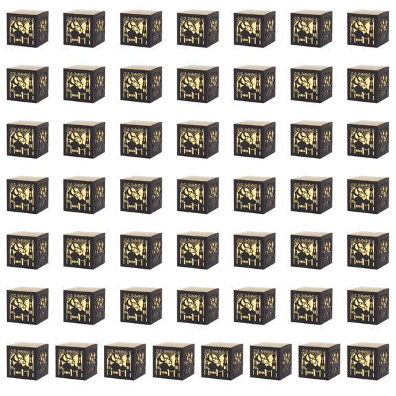 AOOOWER 50pcs Beautifully Crafted Candy Boxes Holders For Eid Holiday And Social Event