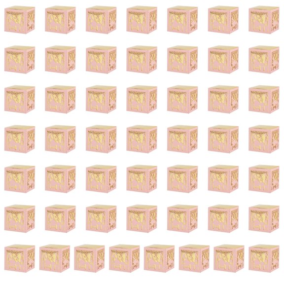 AOOOWER 50pcs Beautifully Crafted Candy Boxes Holders For Eid Holiday And Social Event