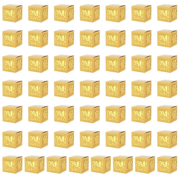 AOOOWER 50pcs Beautifully Crafted Candy Boxes Holders For Eid Holiday And Social Event