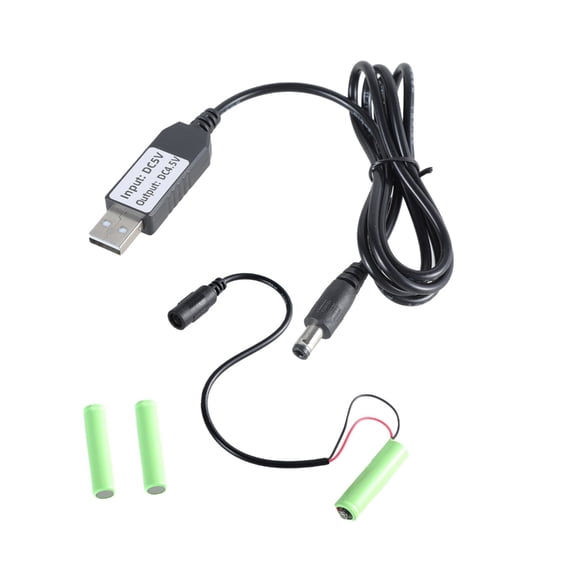 AOOOWER 5V2A USB to 4.5V LR03 Battery Eliminators Replacing 3pcsx1.5V Battery for Toy
