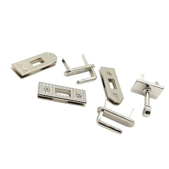 AOOOWER 6 Pieces Metal Purse Closure Hardware Set Easy Installation Multi Purpose Bag Lock Replacement Part