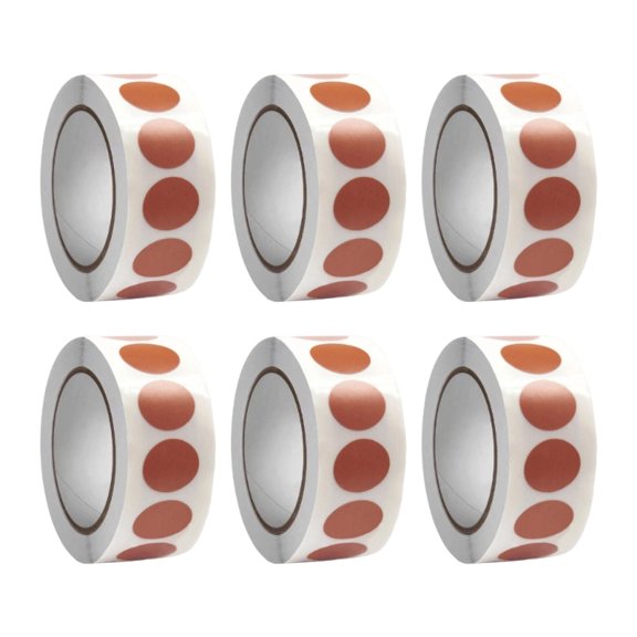 AOOOWER 6 Rolls Circle Sticker Round Sticker Red Dot Sticker For File Sorting