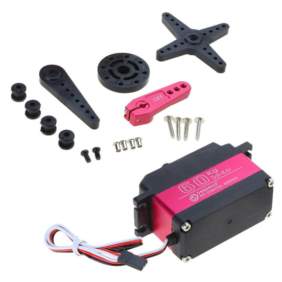 AOOOWER 60kg Servo Metal Gear High Torque Digital Servo Motor for RC Car Robot 8.4V