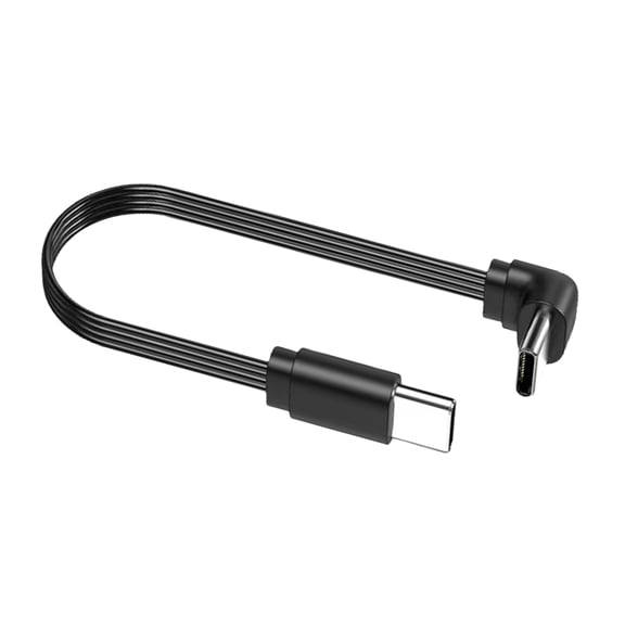 AOOOWER 65W USB C to USB C Cable Fast Charging Wire Right Angle USB C Male to Male/Female Data Syncing Cable for Gaming Laptop