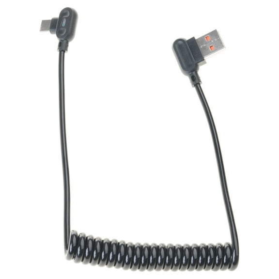 AOOOWER 6A speed Charging strong Phone Charger Flexible Spring Coiled USB C Cable