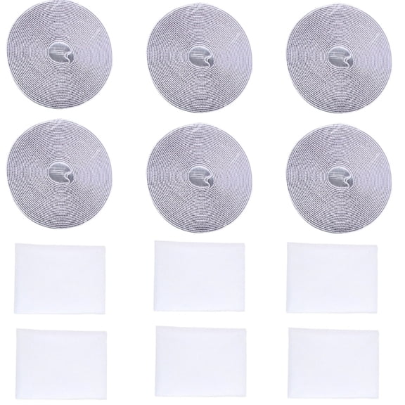 AOOOWER 6Pcs Adhesive Proof Window Screens High Density Mesh No Tool Installation Breathable Customizable For Home Office