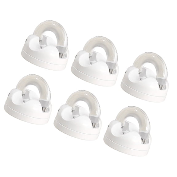 AOOOWER 6Pcs Desk Mount Magnetic Hook with 360 Degree Rotation for Neat Computer Data Cable Storage