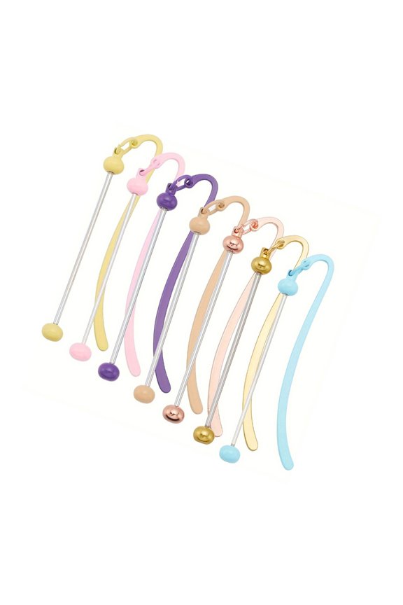 7Pcs Beadable Keychain Blanks for Unique Accessory Creation Bookmark Accessories