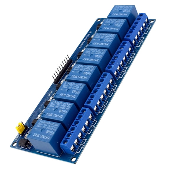 AOOOWER 8 Channel Relays Module with Optocoupler 5V/12V/24V Low Level 8-Way for Intelligent Home Automation and DIY Projects