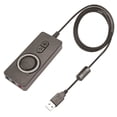 thumbnail image 1 of AOOOWER ABS External Sound Card For Headsets Microphone Quick Setups 3.5mm Soundcard Enhanced Audios Clear Voice Communication, 1 of 8