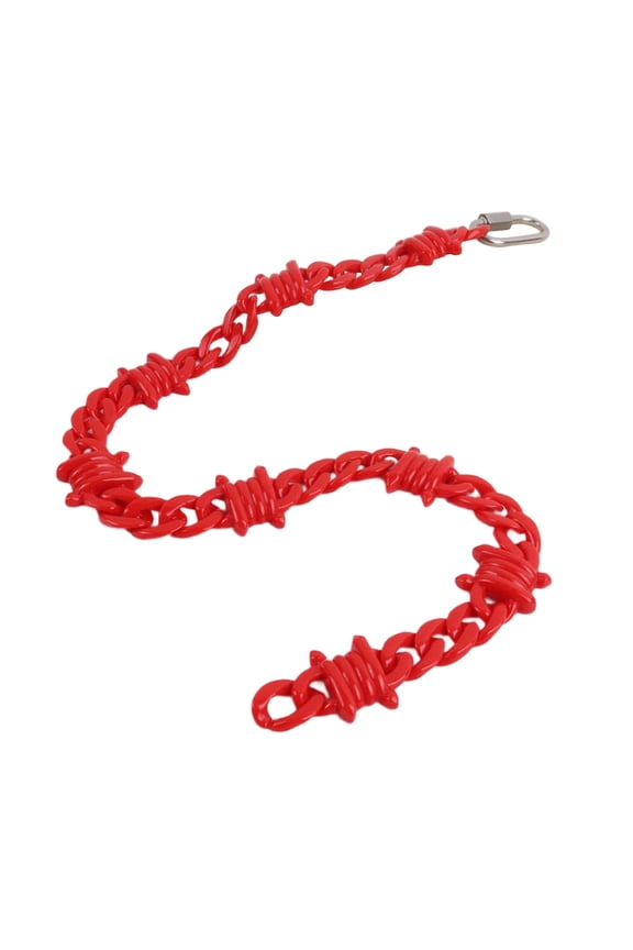 Acrylic Chain Choker Necklace Men Women Thorns Spikes Chain Choker Accessories