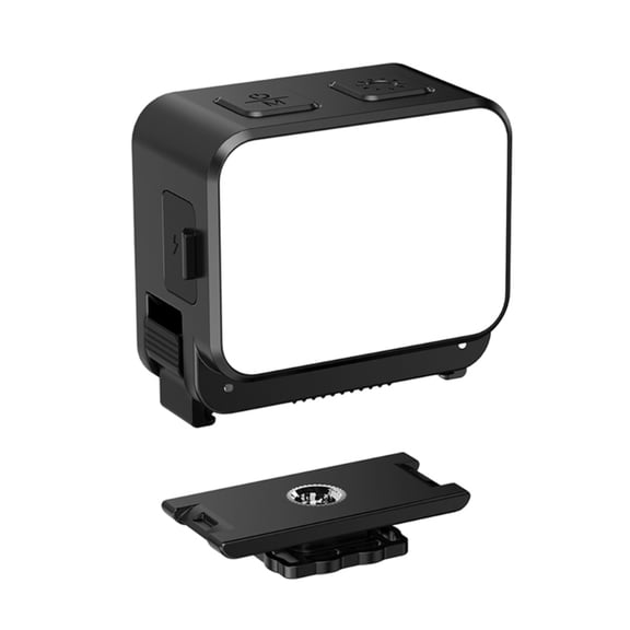 AOOOWER Action Camera Video Light IPX4 Waterproof Magnetic Attachment 3 Color Temperatures 150Lux Brightness Cold Shoe