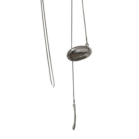 AOOOWER Adjustable Chain Necklace Black Heart Rope Necklace Featuring Pendant for Daily