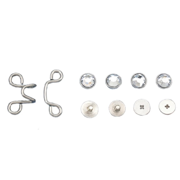 AOOOWER Adjustable Jeans Waist Tighteners Metal Waist Button Tighteners Waist Buckles Trousers Waistband Tighteners